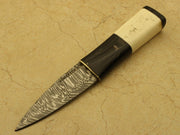 Handmade Celtic Scottish - Genuine Damascus Sgian Dubh Dirk knife Knives Terror Defender 