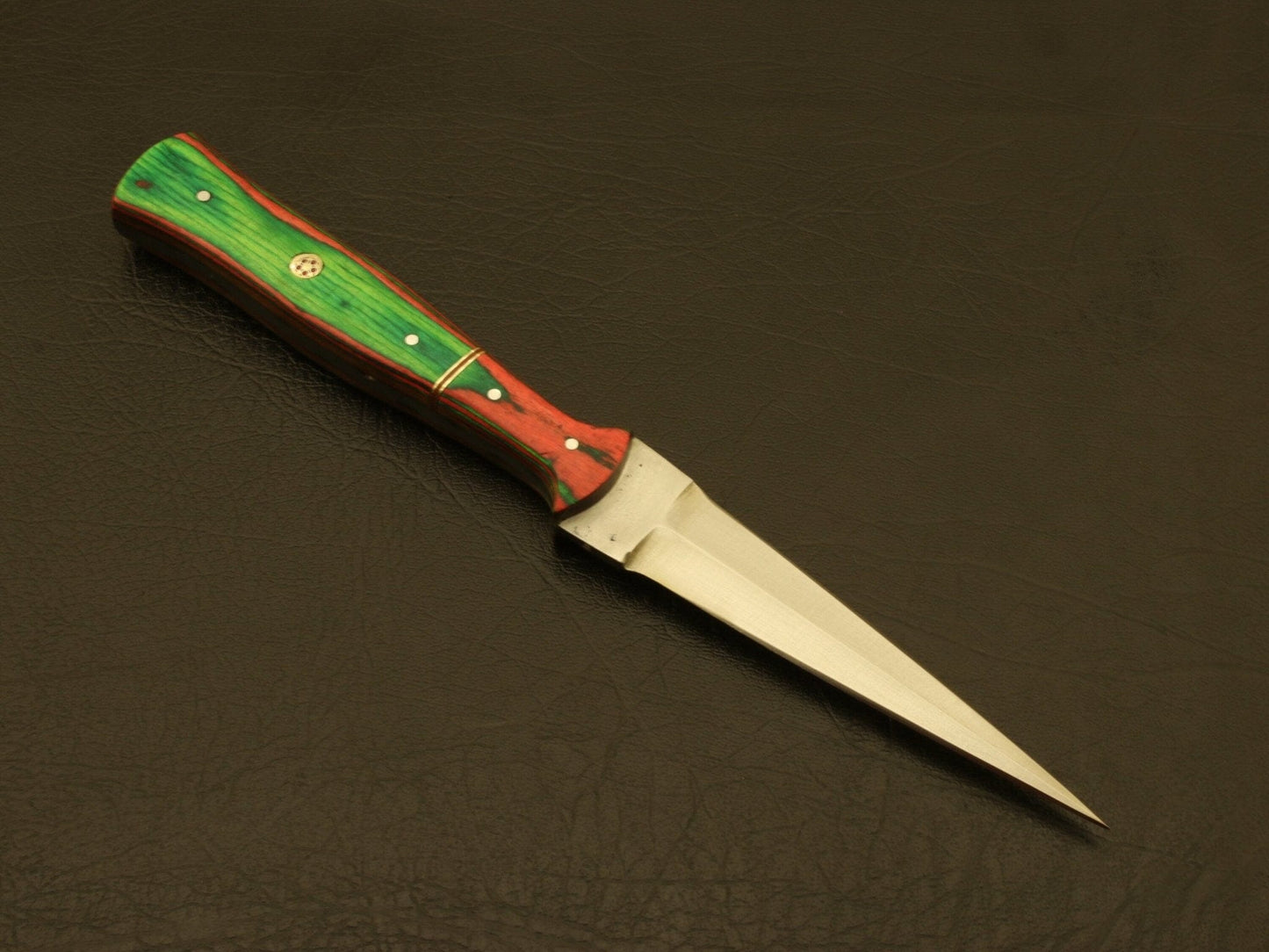 Handmade D2 Steel Blade Custom Pakka Wood Dagger Hunting Skinning Knife Hunting Terror Defender 