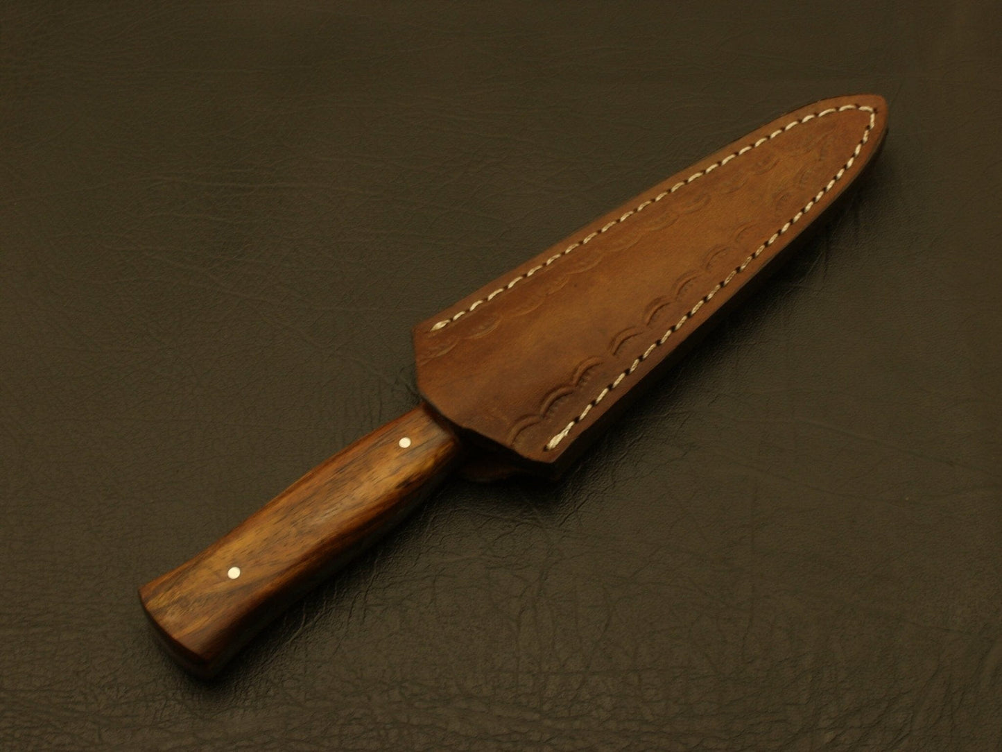 Handmade D2 Steel Blade Custom Pakka Wood Dagger Hunting Skinning Knife Hunting Terror Defender 