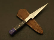 Handmade D2 Steel stainless Hunting Double Edge Dagger Boot Knife Hunting Terror Defender 