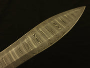 Handmade Damascus Steel Dagger Bowie Hunting Sword Costume Weapons Terror Defender 