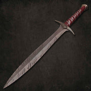 Handmade Damascus Steel Hobbit Sting Sword Replica from Lord of the Rings (LOTR) Costume Weapons Terror Defender 