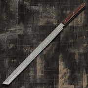 Handmade Damascus Steel Hunting Machete With Sheath Costume Weapons Terror Defender 