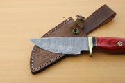 Handmade Damascus Steel Hunting/skinning Knife/pakka Wood Hunting Terror Defender 