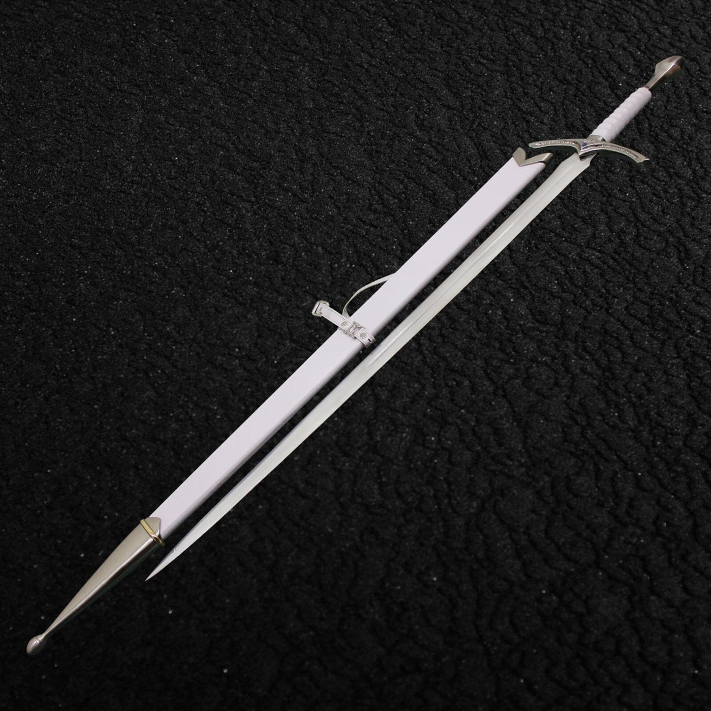 Handmade Glamdring White Sword of Gandalf from The Lord of The Ring (LOTR) Replica Costume Weapons Terror Defender 