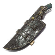 Handmade High Carbon steel Full Tang Micarta Tracker Knife With Leather Sheath Hunting Terror Defender 