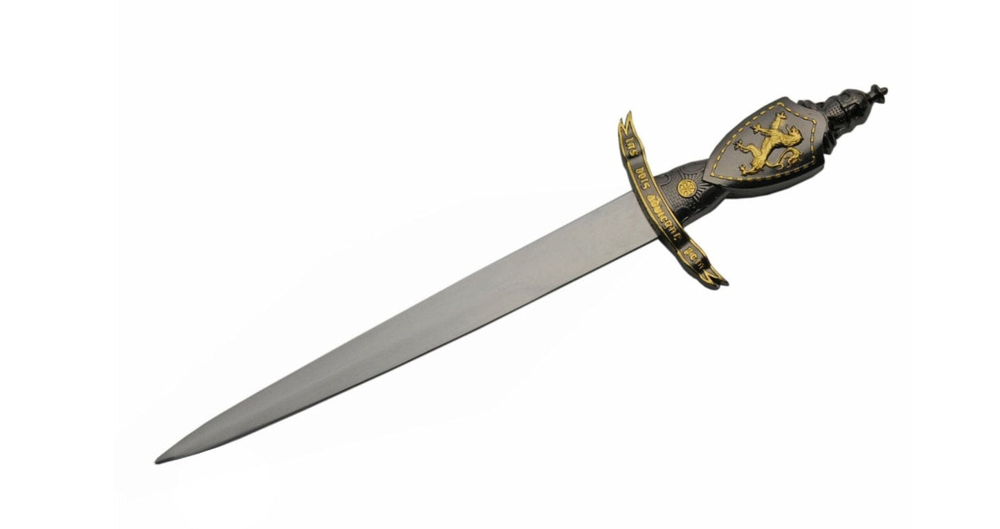 Handmade Lion Crusader Dagger With Scabbard Costume Weapons Terror Defender 