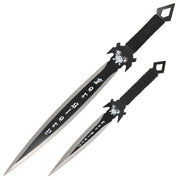 Handmade Lurid Souls For Glory Flaming Battle Sword Set With Sheath Costume Weapons Terror Defender 