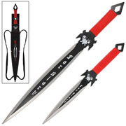 Handmade Lurid Souls For Glory Flaming Battle Sword Set With Sheath Costume Weapons Terror Defender Red 