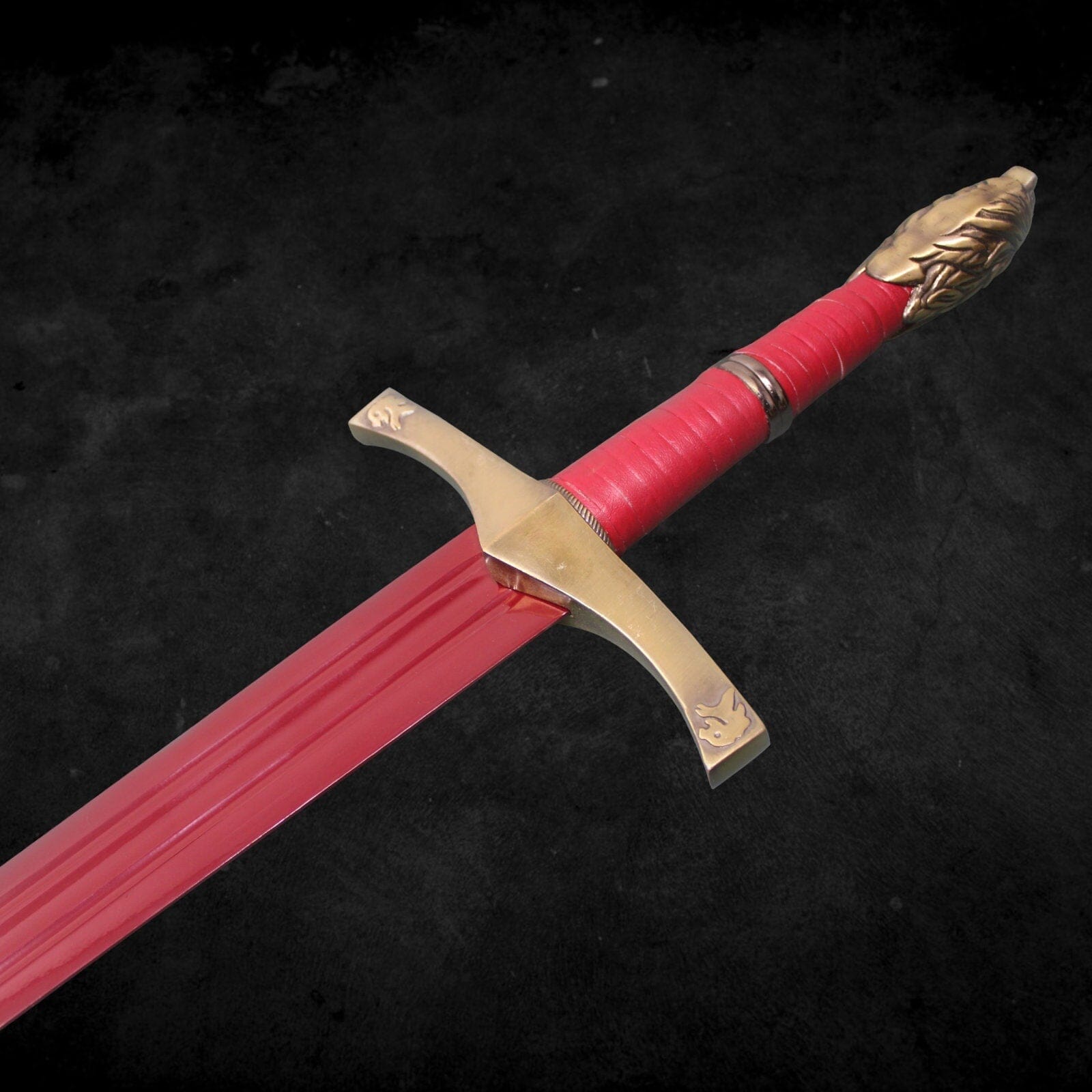 Handmade Red Oathkeeper Fantasy Sword Of Hero Costume Weapons Terror Defender 