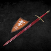 Handmade Red Oathkeeper Fantasy Sword Of Hero Costume Weapons Terror Defender 