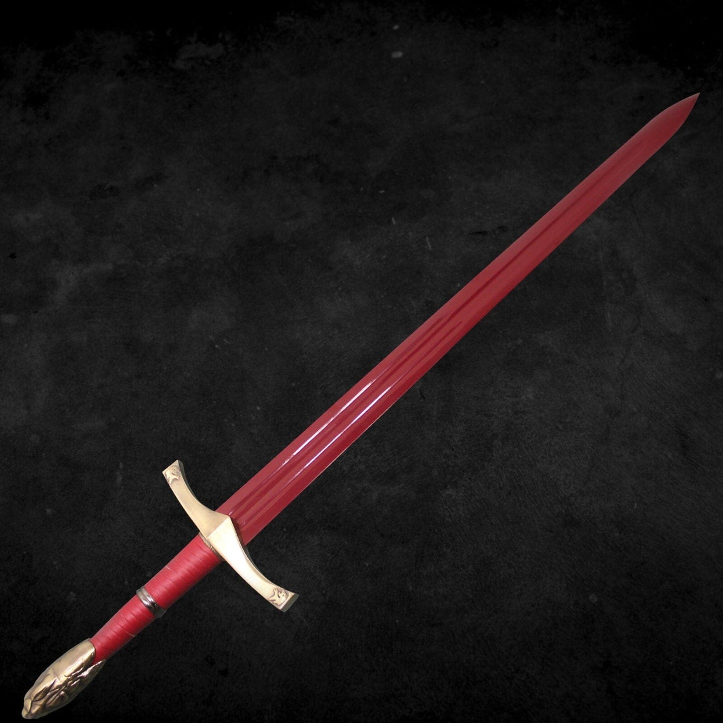 Handmade Red Oathkeeper Fantasy Sword Of Hero Costume Weapons Terror Defender 