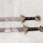 Handmade Stainless Steel Dungeons and Dragons Legend Of Drizzt Do'Urden Icingdeath And Twinkle Replica Swords Pair With Sheath Costume Weapons Terror Defender 