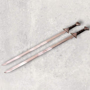 Handmade Stainless Steel Dungeons and Dragons Legend Of Drizzt Do'Urden Icingdeath And Twinkle Replica Swords Pair With Sheath Costume Weapons Terror Defender 