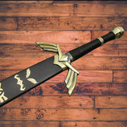 Legend of Zelda Fully Handmade Replica Sword (Black and Gold) Costume Weapons Terror Defender 