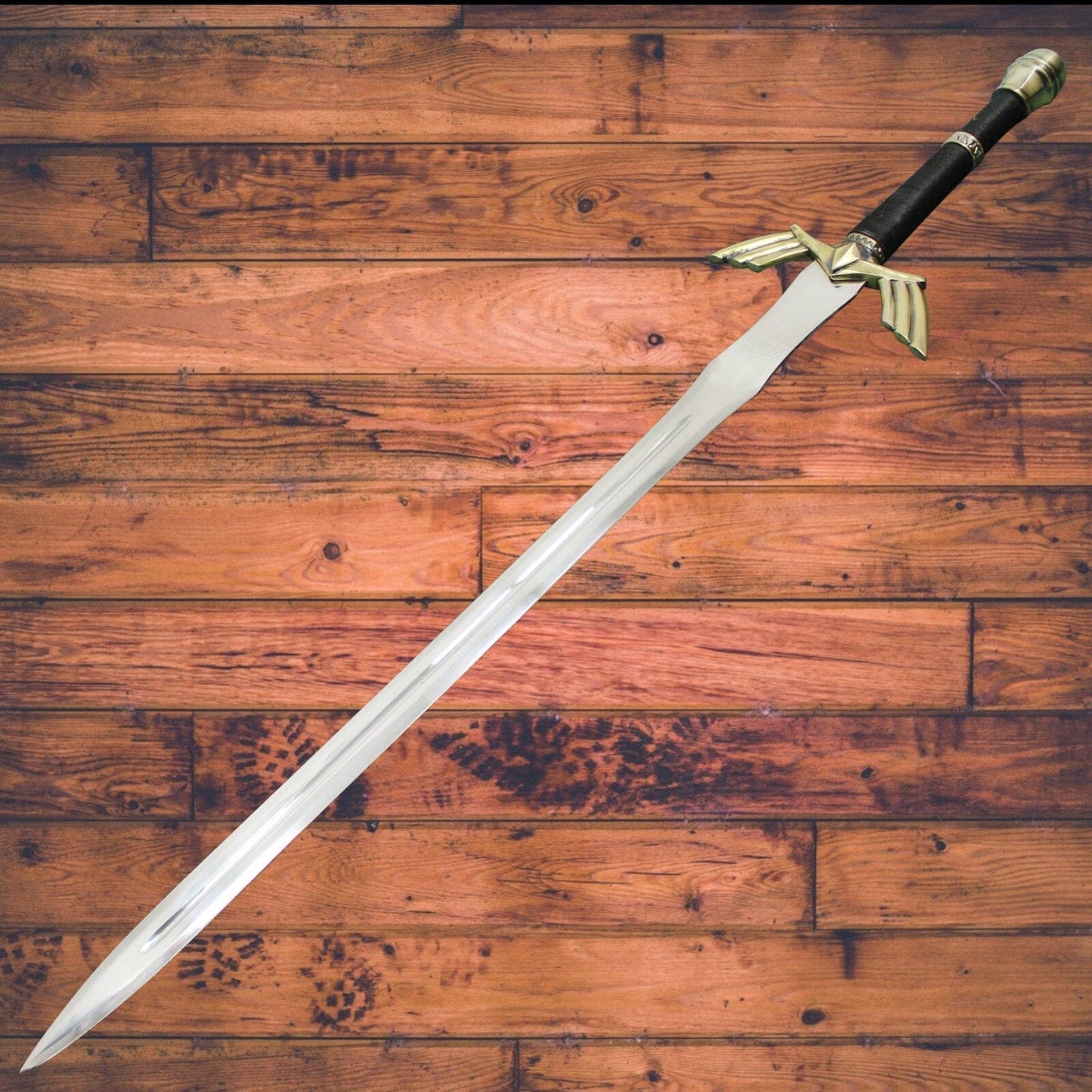 Legend of Zelda Fully Handmade Replica Sword (Black and Gold) Costume Weapons Terror Defender 