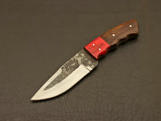 Masterfully Crafted Forged Railroad Spike Carbon Steel Knife With Leather Sheath Hunting Terror Defender 