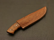 Masterfully Crafted Forged Railroad Spike Carbon Steel Knife With Leather Sheath Hunting Terror Defender 