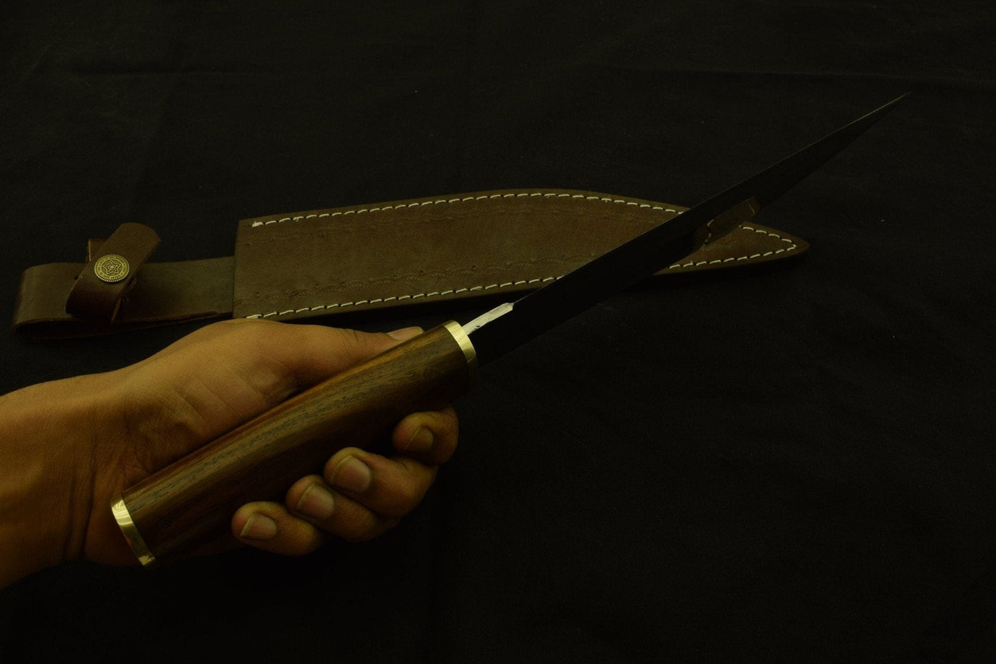 Stunning Gladius Custom Handmade D2 Steel Blade,with fancy pattern / Warrior Dagger / Sheath Hunting Terror Defender 