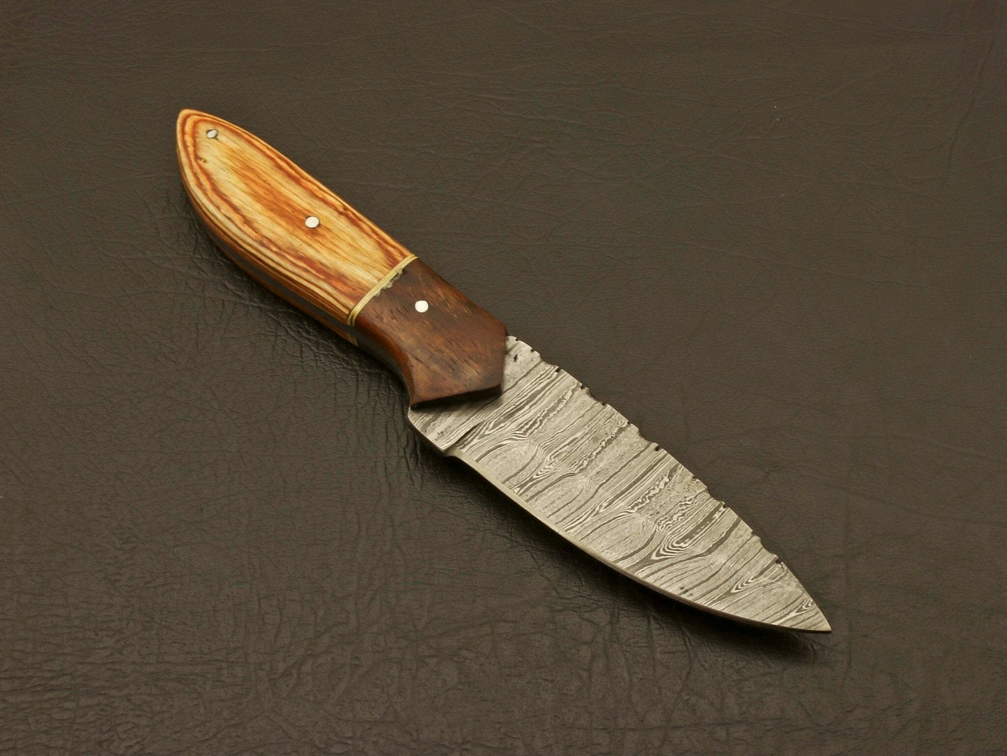 superb handmade damascus steel blade rose wood handle fixed blade hunting knife knife Terror Defender 