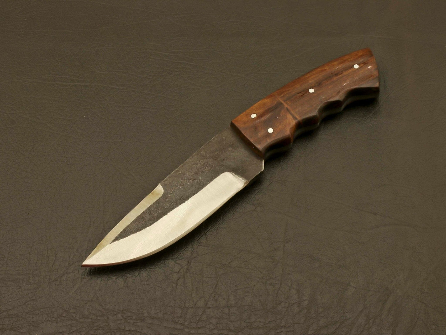 superb looking handmade forged railroad spike carbon steel fixed blade knife with Sheath Leather Hunting Terror Defender 