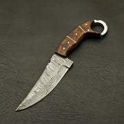 Top Custom Hand Forged Damascus Hunting/Skinning knife - rose/pakka Wood Handle Hunting Terror Defender 