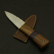 Top double edge Handcrafted Serrated Stainless Scottish Dirk Knife Custom Sheath Hunting Terror Defender 