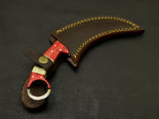 Top Superb Looking Handle of this Unique karambit Knife,made of Beautiful Damascus blade Hunting Terror Defender 