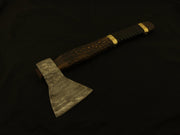 Vikings Handmade Custom Damascus Steel Tomahawk, Hatchet, AXE, INTEGRAL, /Sheath Camping Terror Defender 