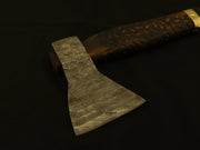 Vikings Handmade Custom Damascus Steel Tomahawk, Hatchet, AXE, INTEGRAL, /Sheath Camping Terror Defender 