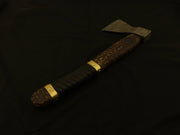 Vikings Handmade Custom Damascus Steel Tomahawk, Hatchet, AXE, INTEGRAL, /Sheath Camping Terror Defender 