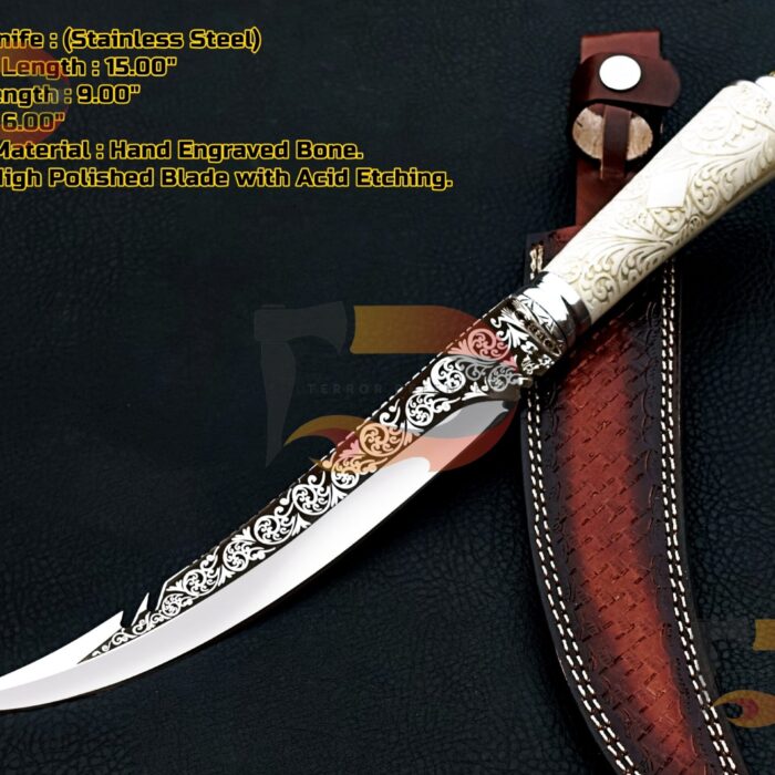 Custom Handmade Bowie knife , Bowie knives , hunting Bowie, EDC Bowie ,hunting knives, Xmas gifts , gifts for him with Leather Sheath