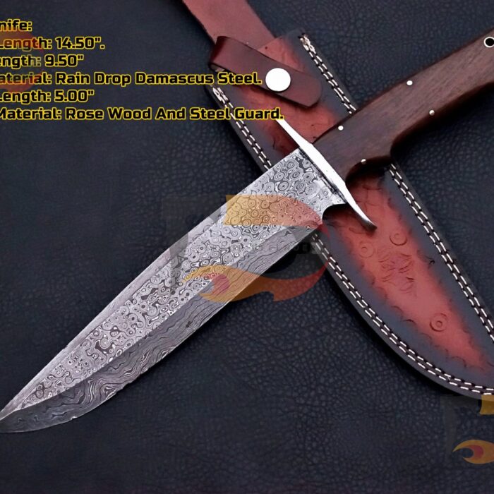 Custom Handmade Bowie knife , Bowie knives , hunting Bowie, EDC Bowie ,hunting knives With Leather Sheath