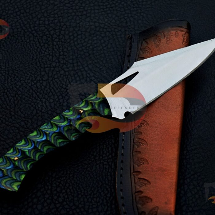 Custom Handmade Stainless Steel Skinner knife , EDC skinner , hunting skinner , skinner knife , Xmas gifts With Leather Sheath