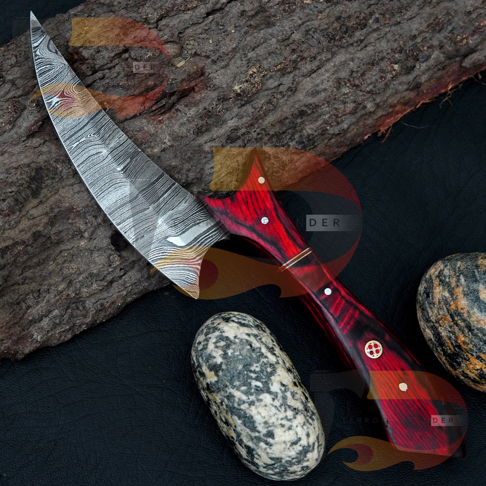 Hand Forged Custom Handmade Damascus Steel Karambit Knife Beautiful Handle Sheath Best Gift For Him, Best USA Handmade Knife Best Gift ,