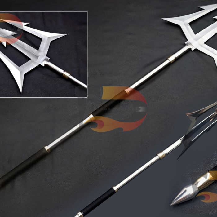 Custom Aquaman's TRIDENT | Handmade 62 inches Trident |Hand forged Arrow |Three arrow blade | Ready to use Trident Best Gift For Anniversary